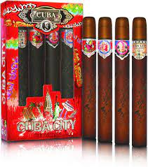 CUBA CITY(M)(W/B)(LI)4PC SET(4 X Perfume By CUBA For MEN